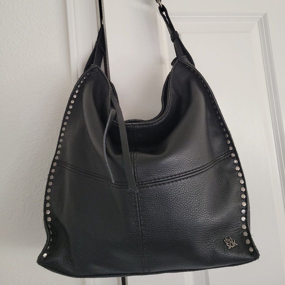 The Sak Black Leather Hobo